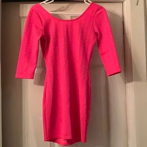 Bodycon pink dress